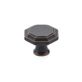 Oil Rubbed Bronze "Elite Geometric" Cabinet Knobs and Drawer Pulls