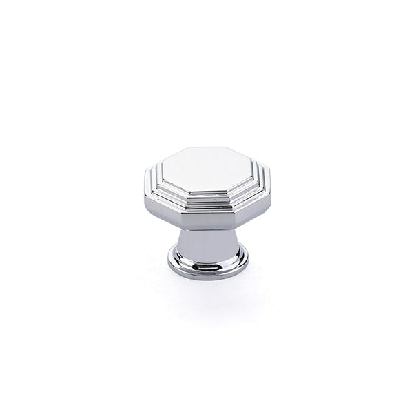 Polished Chrome "Elite Geometric" Cabinet Knobs and Drawer Pulls
