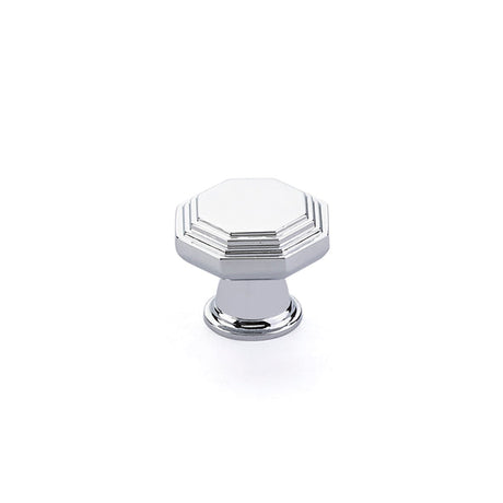 Polished Chrome "Elite Geometric" Cabinet Knobs and Drawer Pulls