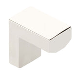 Modern Rectangular Wide Cabinet Knobs and Drawer Pulls in Polished Nickel - Forge Hardware Studio