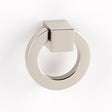 Polished Nickel "Miriam" Round Ring Pull Cabinet Knob - Industry Hardware