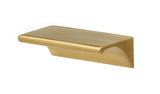 Satin Brass "Graham" Tab Drawer Pull - Forge Hardware Studio