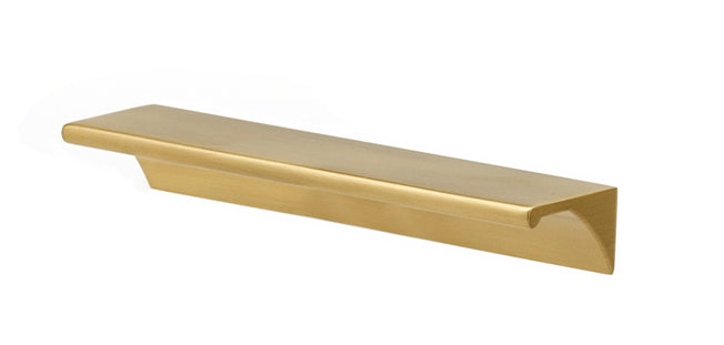 Satin Brass "Graham" Tab Drawer Pull - Forge Hardware Studio
