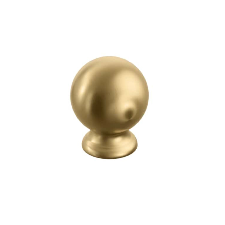 Satin Brass Cabinet Hardware "Estate" Cabinet Knobs and Pulls - Forge Hardware Studio