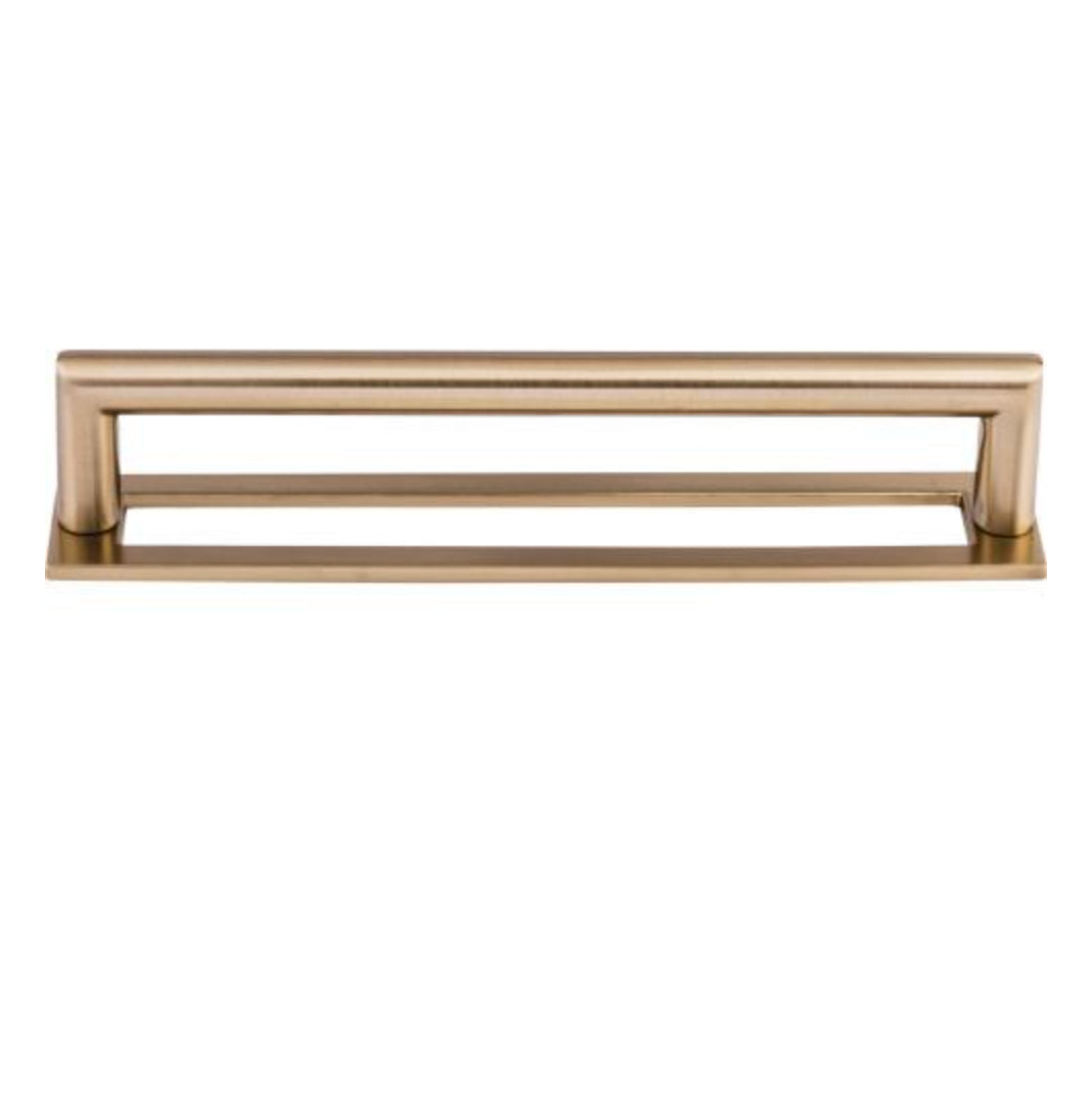 Champagne Bronze "City" Drawer Pulls and Knob with Backplate - Forge Hardware Studio