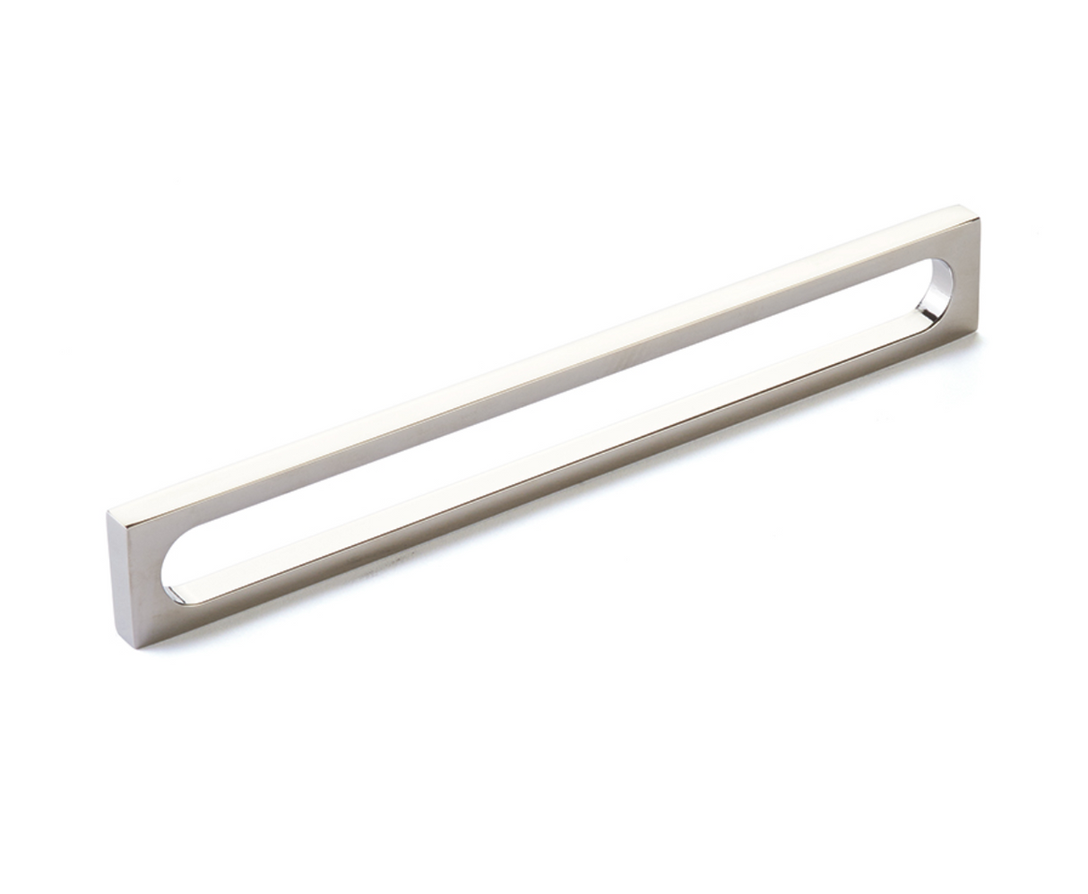 Polished Nickel "Loop" Square Drawer Pulls and Cabinet Knobs - Forge Hardware Studio