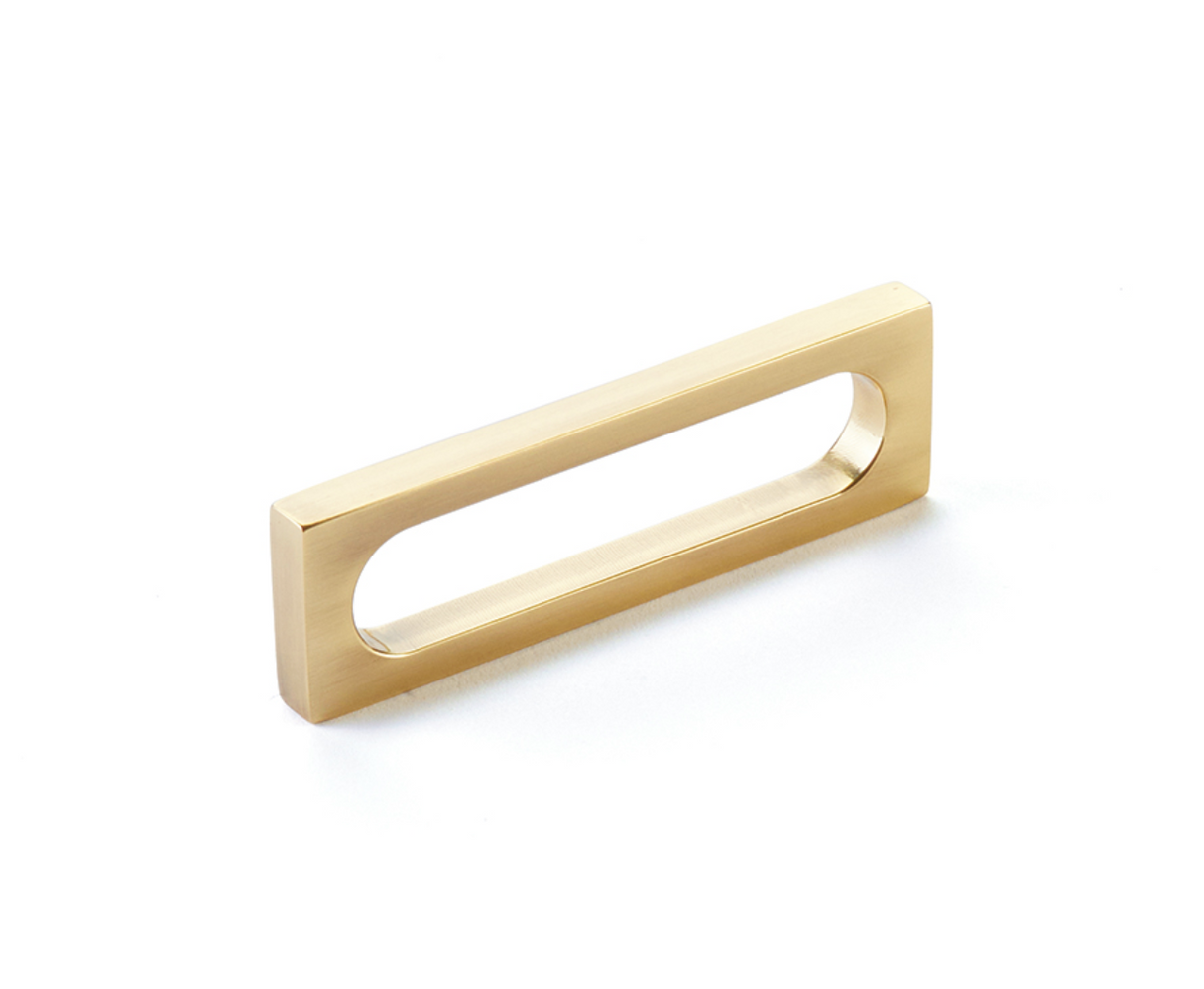 Vintage Brass "Loop" Square Drawer Pulls and Cabinet Knobs - Forge Hardware Studio