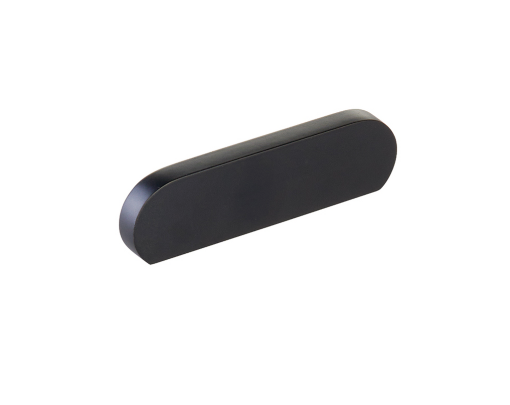 Matte Black "Bit" Rounded Drawer Pulls and Cabinet Knobs - Forge Hardware Studio