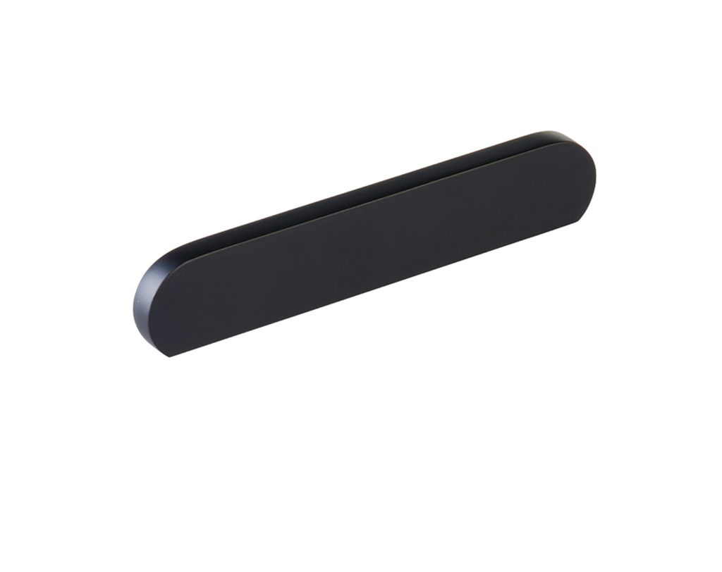 Matte Black "Bit" Rounded Drawer Pulls and Cabinet Knobs - Forge Hardware Studio