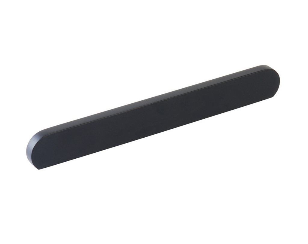 Matte Black "Bit" Rounded Drawer Pulls and Cabinet Knobs - Forge Hardware Studio