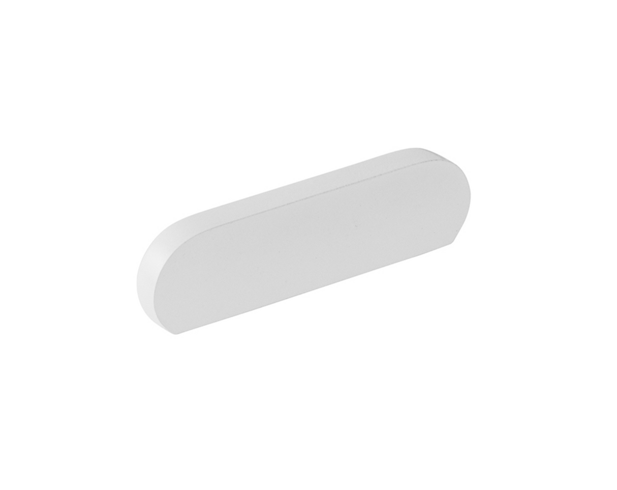 Matte White "Bit" Rounded Drawer Pulls and Cabinet Knobs - Forge Hardware Studio