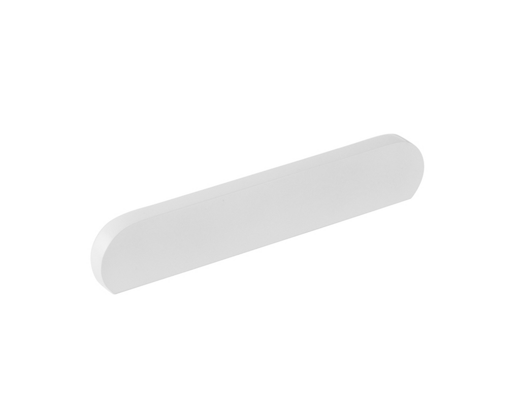 Matte White "Bit" Rounded Drawer Pulls and Cabinet Knobs - Forge Hardware Studio