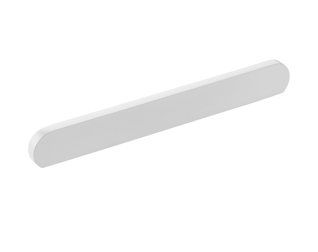 Matte White "Bit" Rounded Drawer Pulls and Cabinet Knobs - Forge Hardware Studio