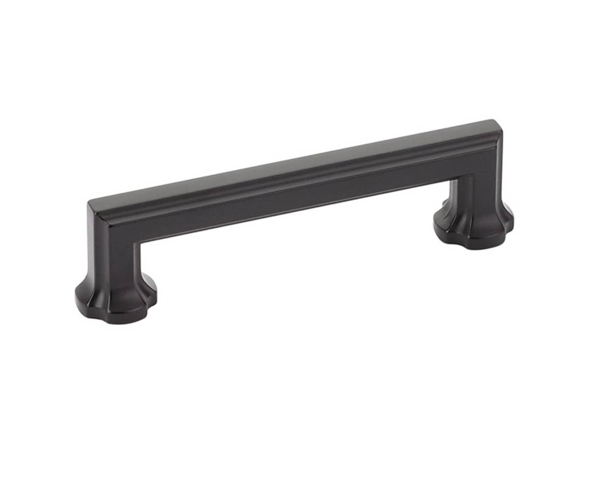 Matte Black "Regal" Cabinet Knobs and Drawer Pulls - Forge Hardware Studio