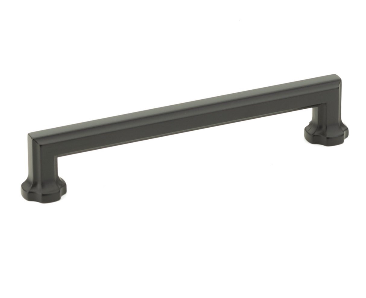 Matte Black "Regal" Cabinet Knobs and Drawer Pulls - Forge Hardware Studio