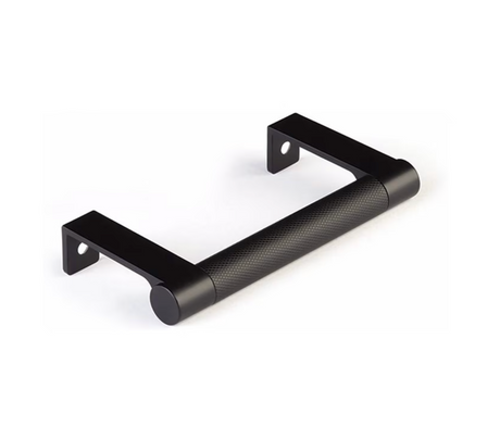 Matte Black "Converse" Knurled Edge Tab Drawer Pulls - Forge Hardware Studio