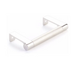 Polished Nickel "Converse" Knurled Edge Tab Drawer Pulls - Forge Hardware Studio