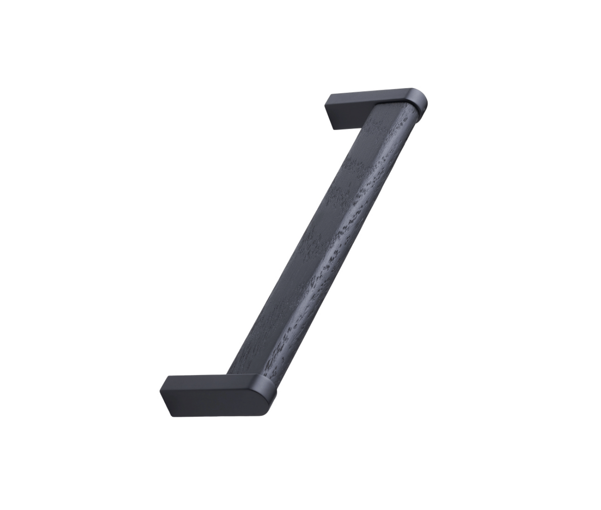 Black Wood and Metal "Crossing" Cabinet Knob and Drawer Handles - Forge Hardware Studio