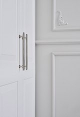Polished Nickel "Villa" Cabinet Knobs and Pulls | Fluted Cabinet Hardware - Forge Hardware Studio
