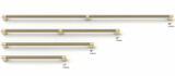 Knurled Polished Nickel and Champagne Bronze Dual-Finish Knobs and Pulls - Forge Hardware Studio