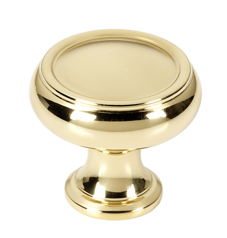 Unlacquered Brass "Perry" Cabinet Knobs and Drawer Pulls - Industry Hardware