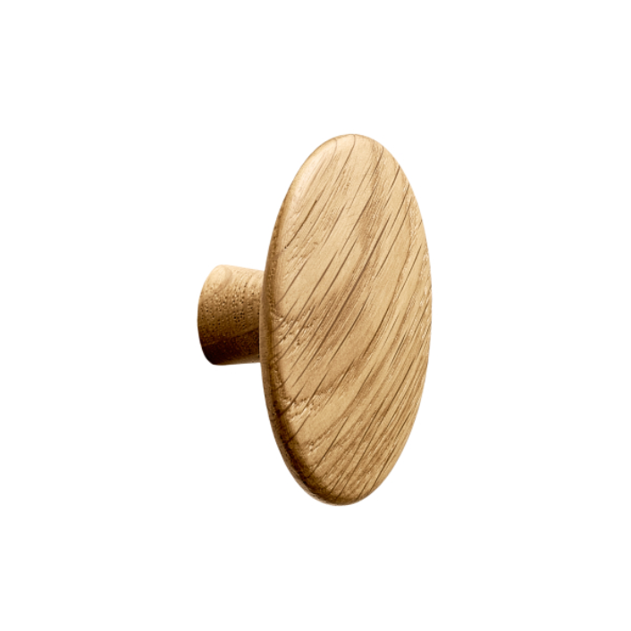 Lacquered Oak Wood "Degree" Cabinet Knob and Cup Drawer Pulls - Forge Hardware Studio
