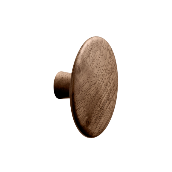 Walnut Wood "Degree" Cabinet Knob and Cup Drawer Pulls - Forge Hardware Studio