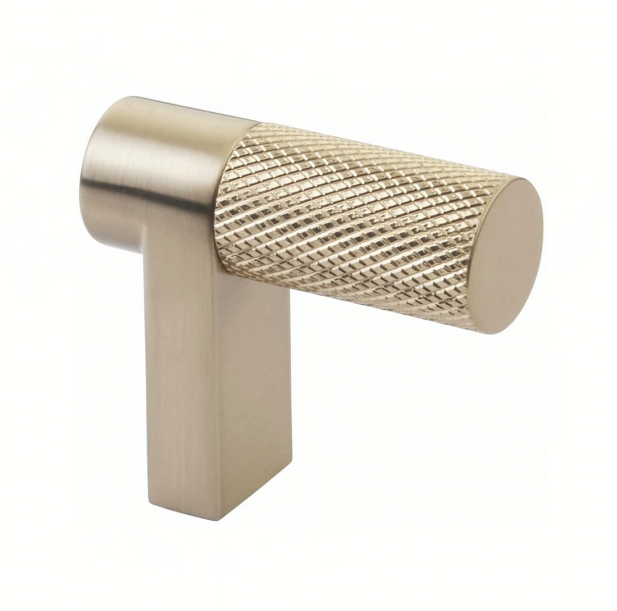 Knurled Champagne Bronze Cabinet Knobs and Drawer Pulls - Forge Hardware Studio