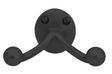 Matte Black "Heritage No.2" Double Wall Robe Hook - Industry Hardware