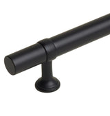 Matte Black "Contemporary" Glass Shower Door Handles - Back to Back Pulls