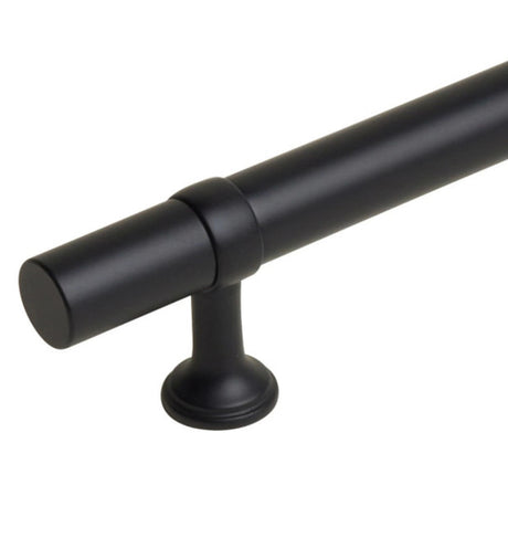 Matte Black "Contemporary" Glass Shower Door Handles - Back to Back Pulls