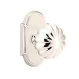 Transitional Polished Nickel "Heritage" Flower Door Knob