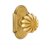 Transitional "Heritage" Flower Door Knob in French Brass - Forge Hardware Studio
