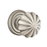 Transitional Pewter "Heritage" Flower Door Knob