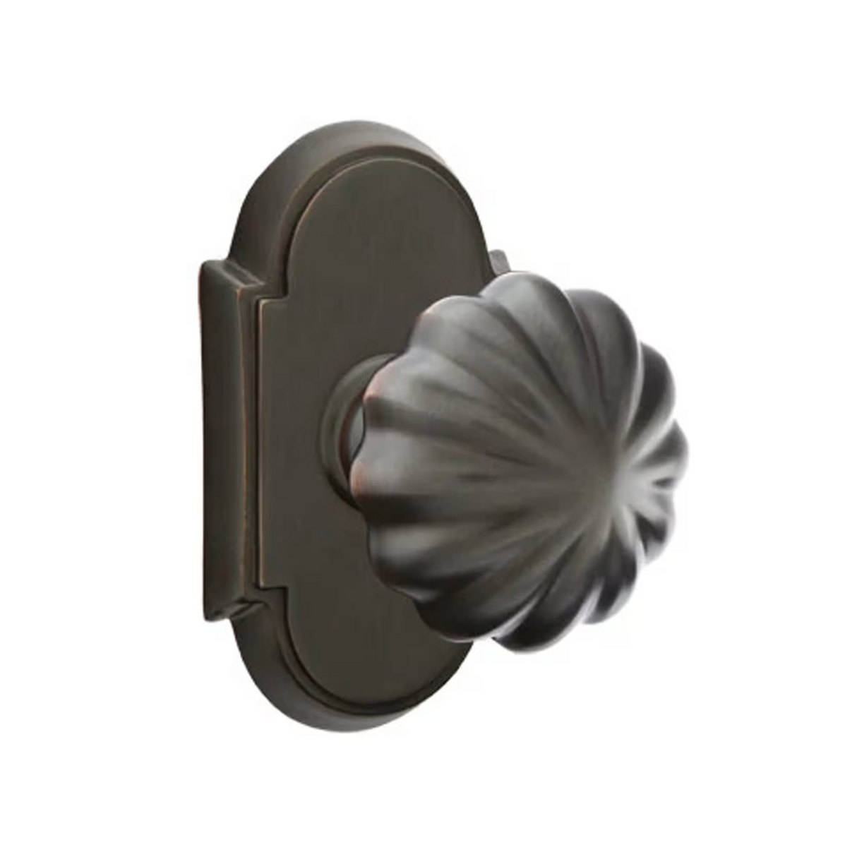 Transitional Oil Rubbed Bronze "Heritage" Flower Door Knob