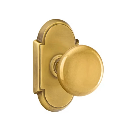 Transitional French Brass "Heritage" Round Door Knob - Forge Hardware Studio