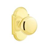Transitional Unlacquered Brass "Heritage" Round Door Knob