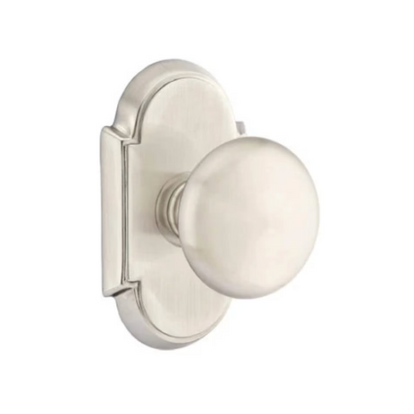 Transitional Satin Nickel "Heritage" Round Door Knob - Forge Hardware Studio