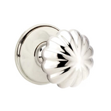 Transitional Polished Nickel "Heritage" Flower Door Knob