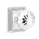 Transitional Polished Chrome "Heritage" Flower Door Knob