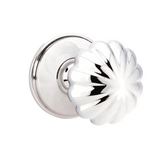 Transitional Polished Chrome "Heritage" Flower Door Knob