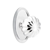 Transitional Polished Chrome "Heritage" Flower Door Knob