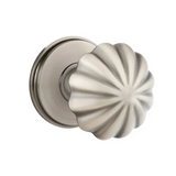 Transitional Pewter "Heritage" Flower Door Knob