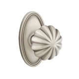 Transitional Pewter "Heritage" Flower Door Knob