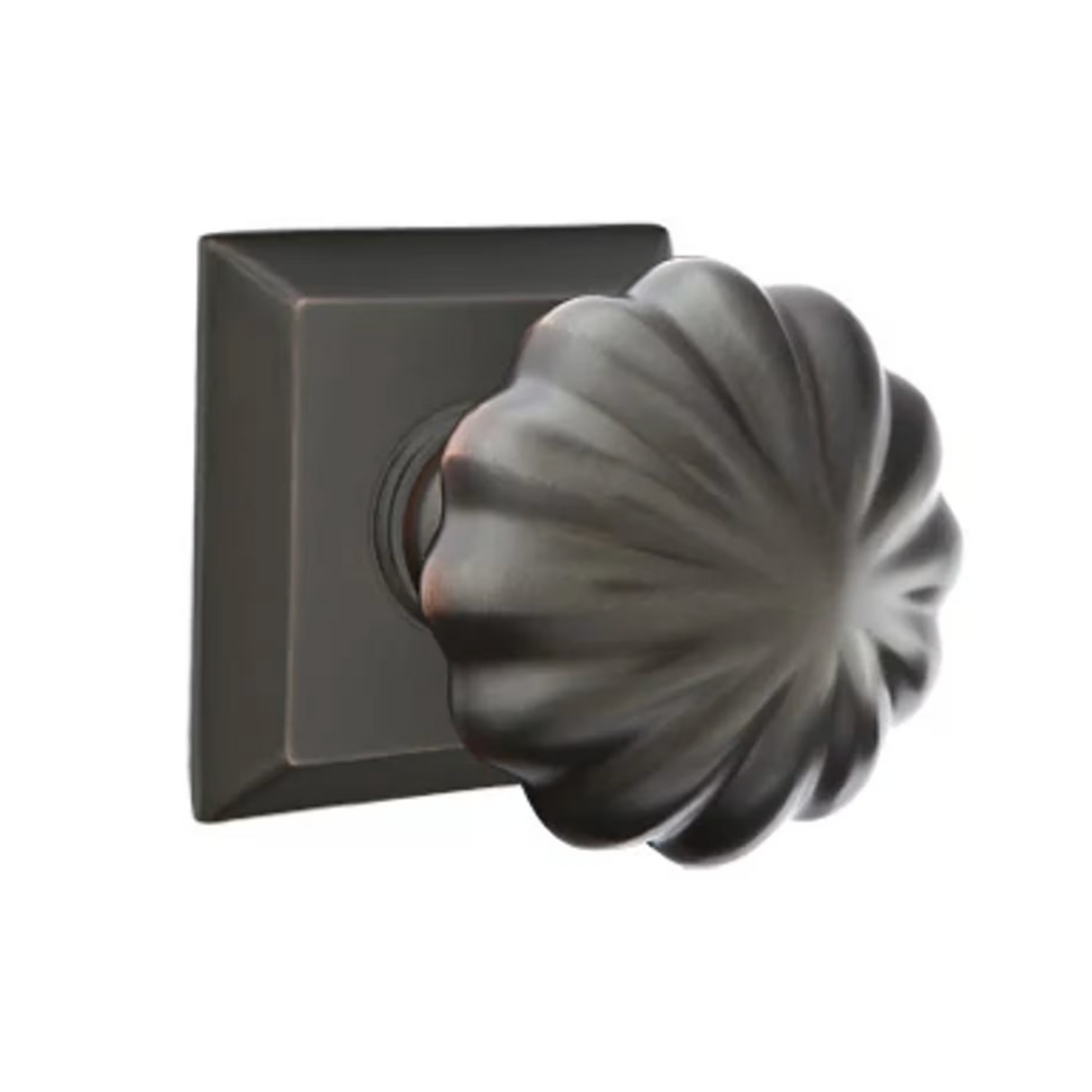 Transitional Oil Rubbed Bronze "Heritage" Flower Door Knob