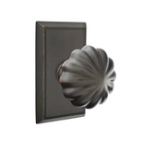 Transitional Oil Rubbed Bronze "Heritage" Flower Door Knob