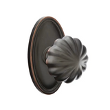 Transitional Oil Rubbed Bronze "Heritage" Flower Door Knob