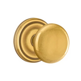 Transitional "Heritage" Round Door Knob in French Brass