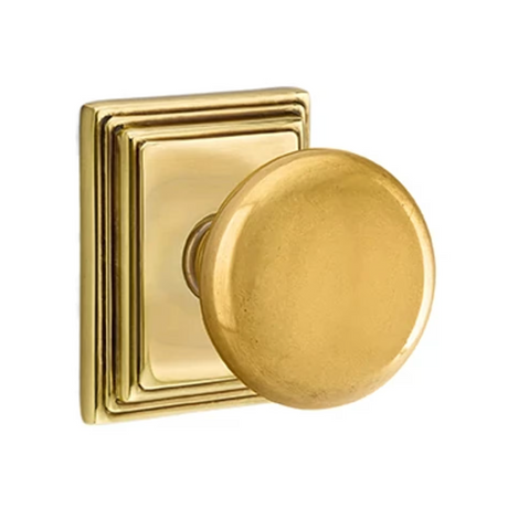 Transitional French Brass "Heritage" Round Door Knob - Forge Hardware Studio
