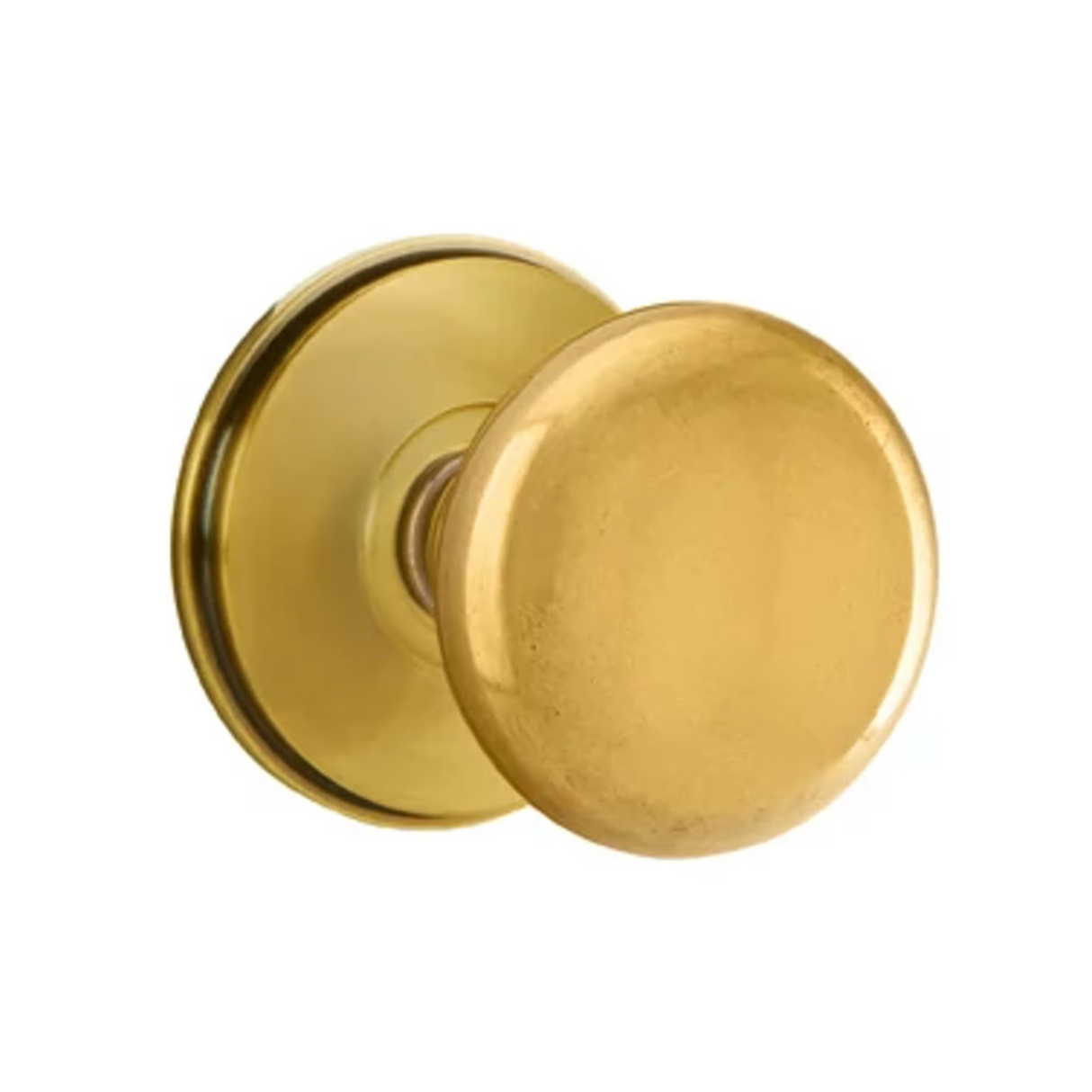 Transitional "Heritage" Round Door Knob in French Brass